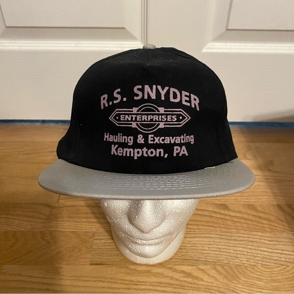 Vintage R.S Snyder Hauling & Excavating Hat Snap Back Kempton Pennsylvania - Picture 2 of 8